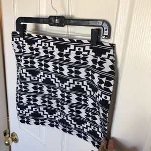 Aztec print skirt
